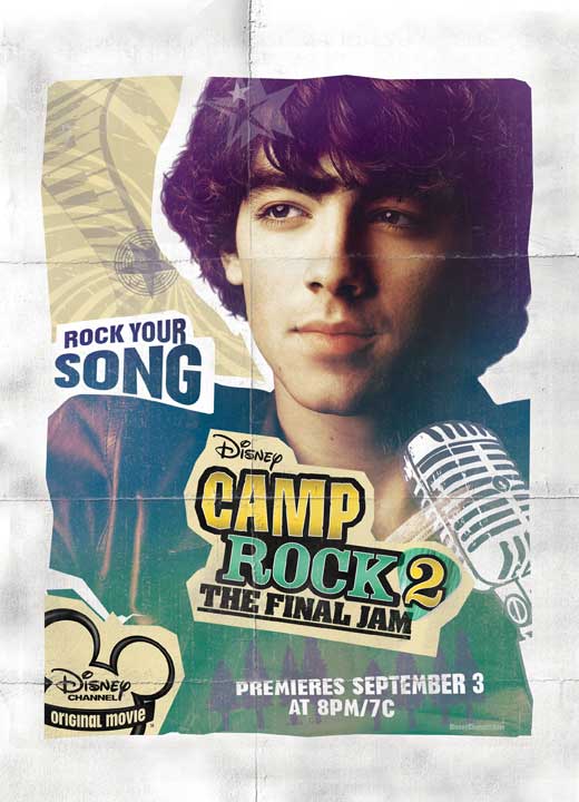 Camp Rock: The Final Jam Movie Poster Print featuring vibrant colors and iconic imagery.