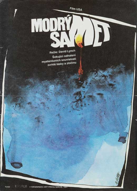 Blue Velvet Movie Poster Print featuring dark and mysterious imagery.