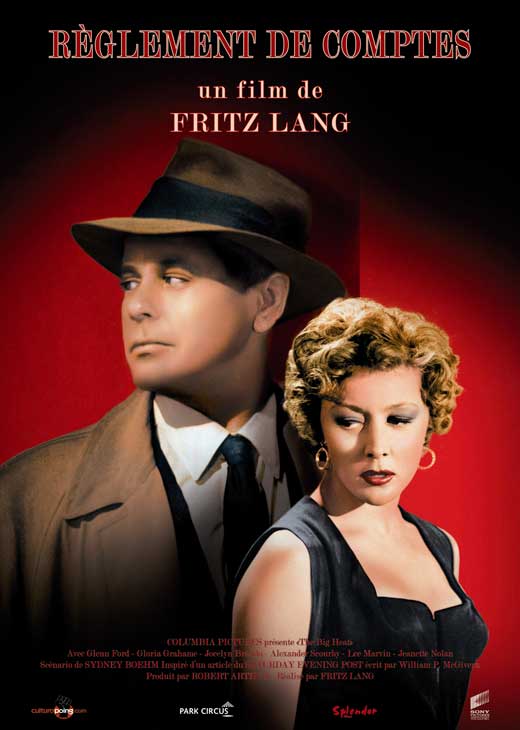 The Big Heat Movie Poster Print showcasing classic film noir aesthetics.