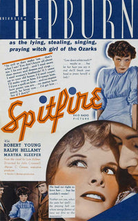 Spitfire Movie Poster Print featuring an iconic World War II fighter plane
