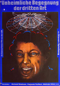 Close Encounters of the Third Kind Movie Poster Print featuring iconic sci-fi imagery