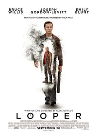 Looper Movie Poster Print showcasing captivating sci-fi artwork.