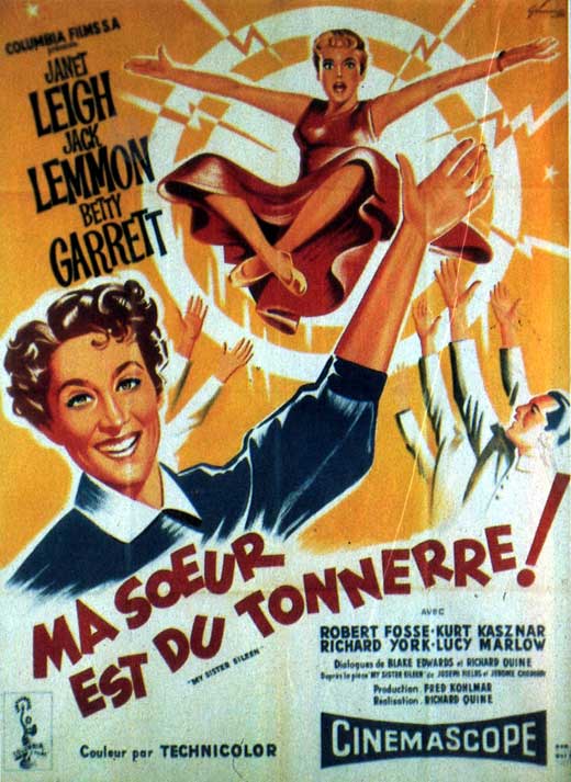 My Sister Eileen Movie Poster Print showcasing classic cinema art.