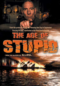 The Age of Stupid movie poster print featuring thought-provoking imagery.