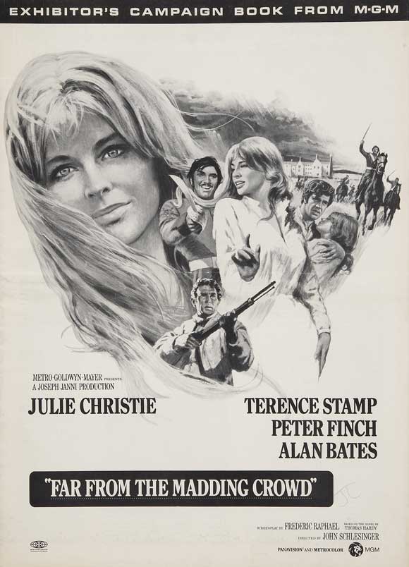 Far from the Madding Crowd movie poster print showcasing romantic scenes.