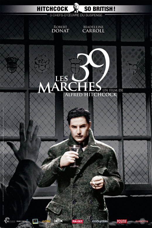 The 39 Steps Movie Poster Print showcasing classic cinema art.