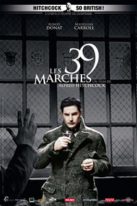 The 39 Steps Movie Poster Print showcasing classic cinema art.