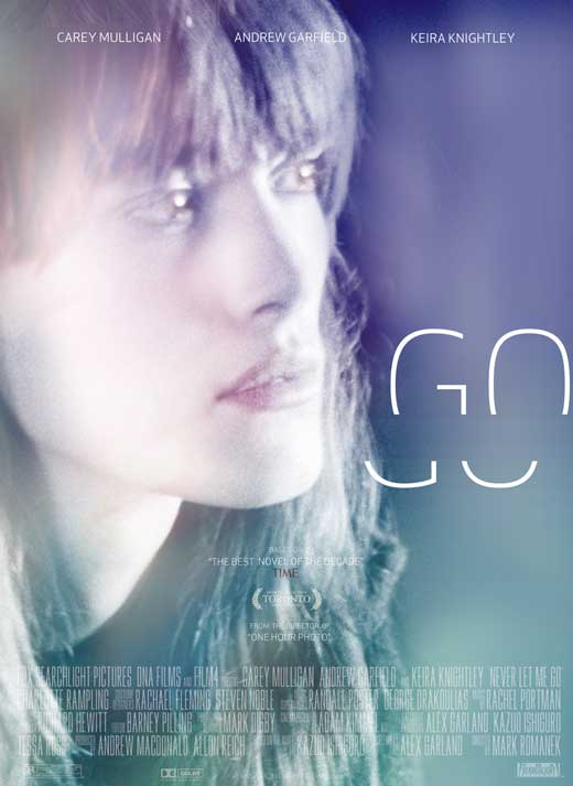 Never Let Me Go Movie Poster Print featuring haunting visuals