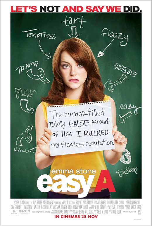 Easy A Movie Poster Print - 11x17, vibrant design for movie lovers.