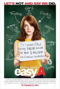 Easy A Movie Poster Print - 11x17, vibrant design for movie lovers.