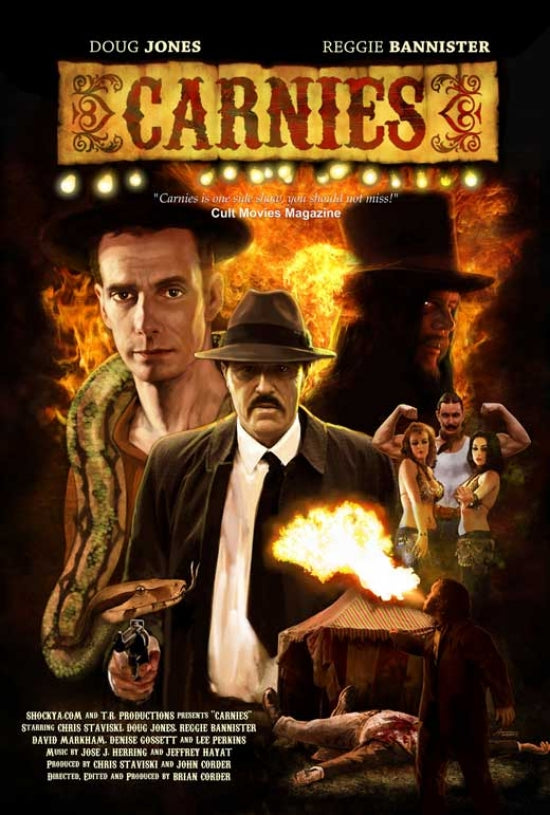 Carnies Movie Poster Print showcasing carnival scene.