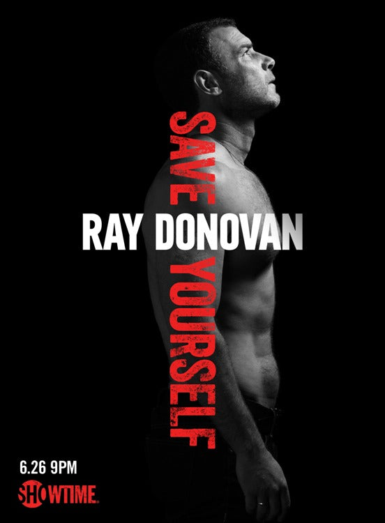 Ray Donovan TV Series Poster Print featuring striking visuals.