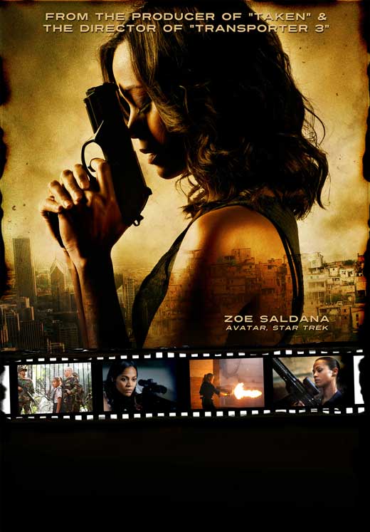 Colombiana Movie Poster Print showcasing vibrant imagery and action.
