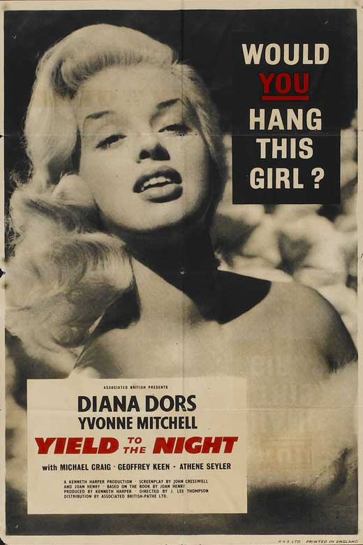 Yield to the Night Movie Poster Print showcasing iconic film visuals.