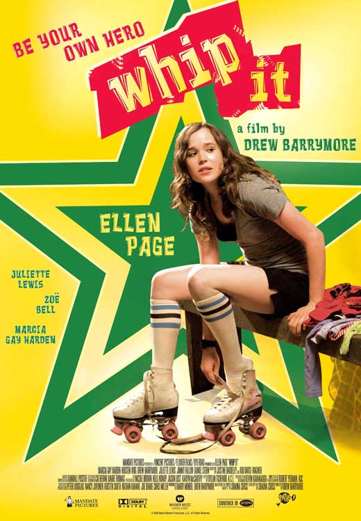 Whip It Movie Poster Print featuring vibrant colors and dynamic imagery.