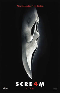 Scream 4 Movie Poster Print showcasing thrilling horror art.