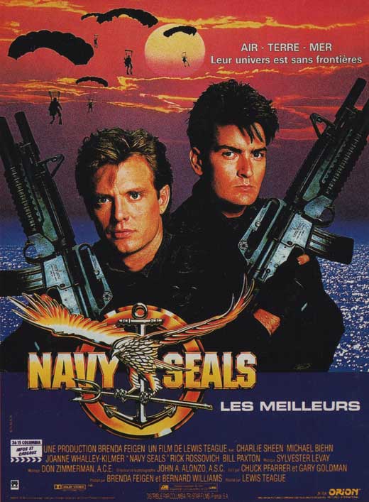 Navy SEALS Movie Poster Print featuring military action.