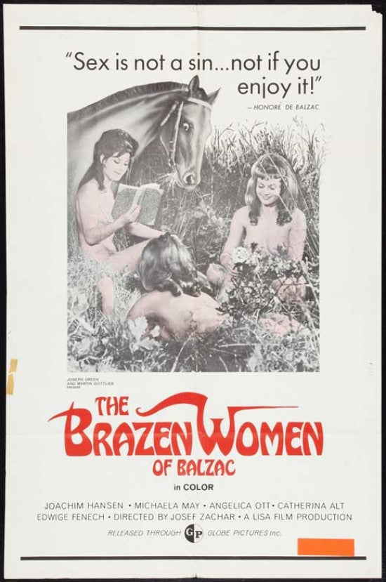 The Brazen Women of Balzac Movie Poster Print 11x17