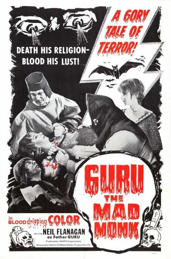Guru, the Mad Monk Movie Poster Print showcasing cinematic art.