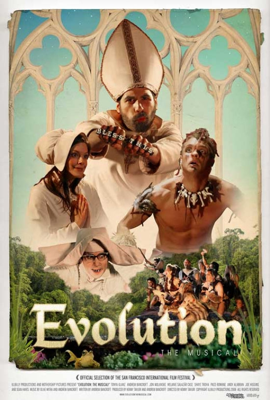 Evolution The Musical Movie Poster Print showcasing vibrant theater visuals.