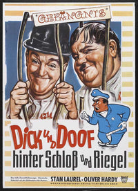 Pardon Us Movie Poster Print showcasing vibrant colors and classic comedy theme.