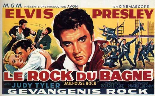 Jailhouse Rock Movie Poster Print featuring Elvis Presley