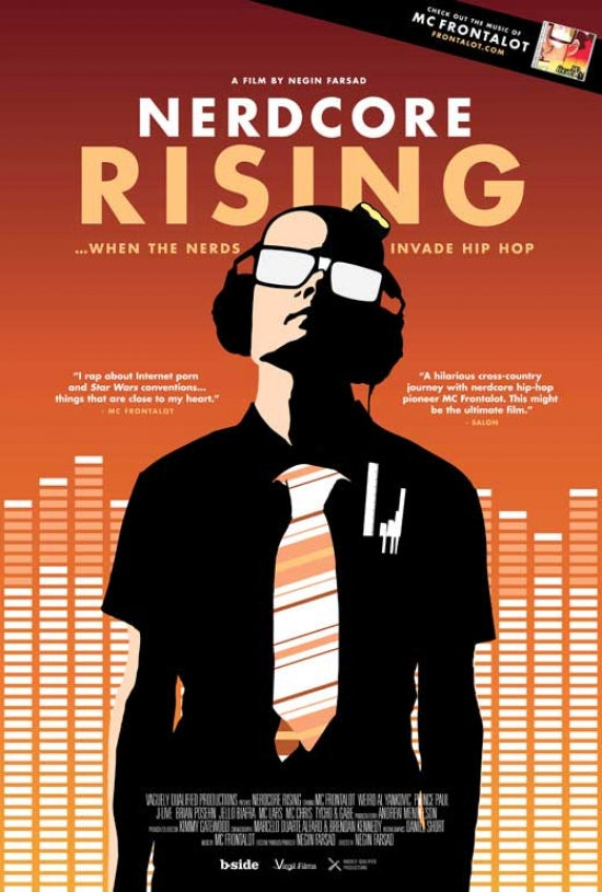 Nerdcore Rising Movie Poster Print showcasing vibrant nerd culture imagery.