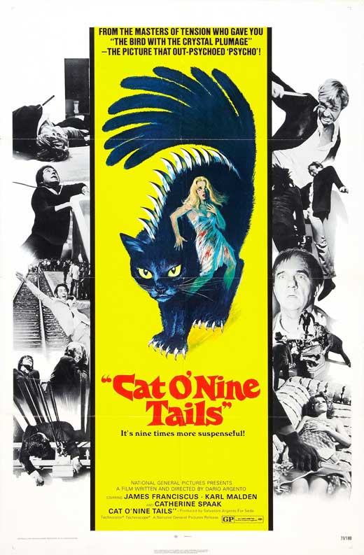 The Cat o' Nine Tails Movie Poster Print showcasing classic film art.