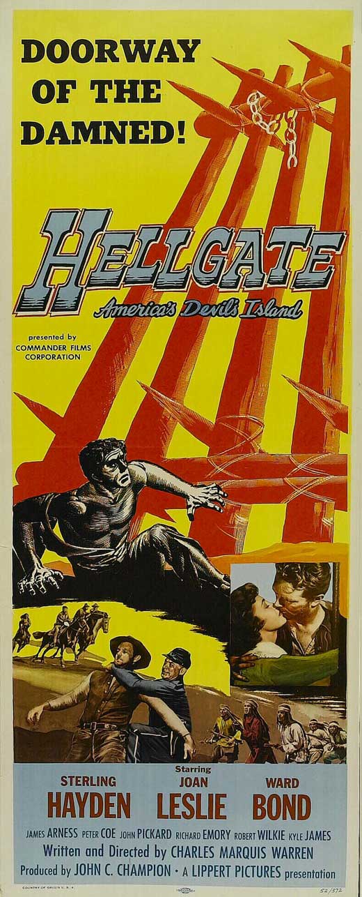Hellgate Movie Poster Print showcasing eerie film artwork.