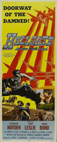 Hellgate Movie Poster Print showcasing eerie film artwork.