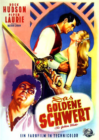 The Golden Blade Movie Poster Print showcasing vibrant colors and classic cinematic design.