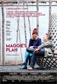 Maggie's Plan movie poster featuring a captivating design.