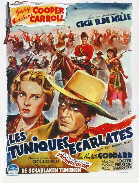 North West Mounted Police Movie Poster Print showcasing cinematic adventure.
