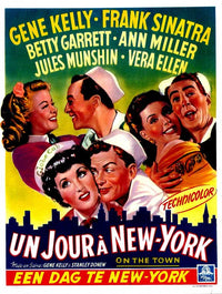On the Town Movie Poster Print showcasing classic film imagery.