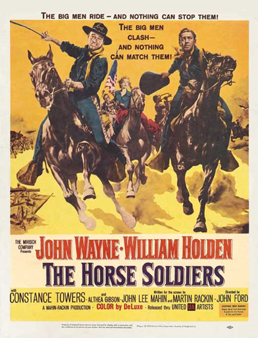The Horse Soldiers Movie Poster Print showcasing iconic film imagery.