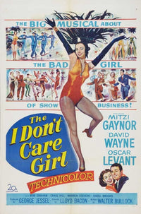 I Don't Care Girl Movie Poster Print showcasing a playful design.