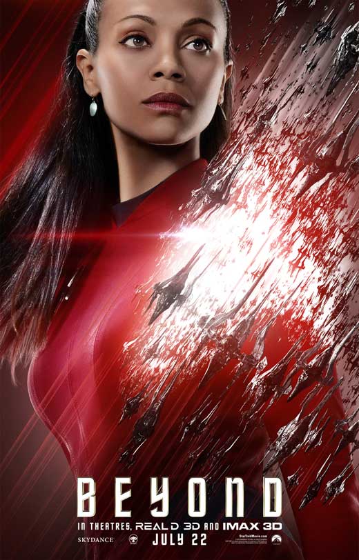 Star Trek Beyond Movie Poster Print featuring iconic characters and visuals.