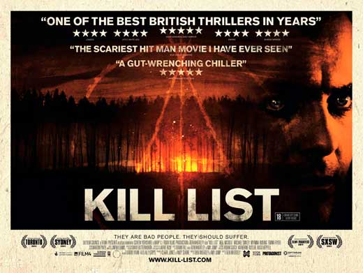 Kill List Movie Poster Print showcasing dark cinematic imagery in 11x17 size.