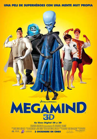 Megamind Movie Poster Print showcasing vibrant colors and character design.