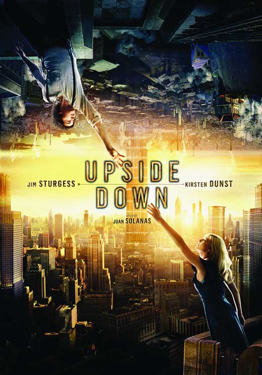 Upside Down Movie Poster Print featuring surreal visuals.