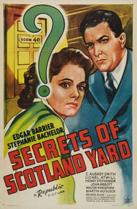 Secrets of Scotland Yard Movie Poster - classic detective film art