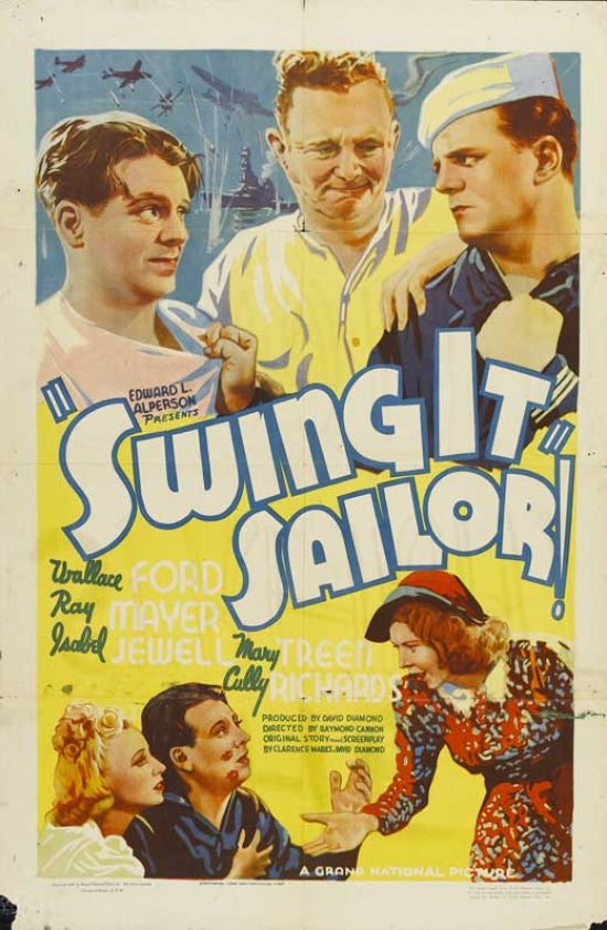 Swing It, Sailor Movie Poster Print showcasing classic film art.