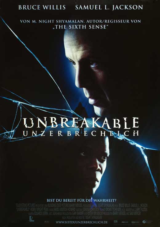 Unbreakable Movie Poster Print featuring iconic imagery from the film.