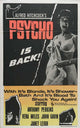 Psycho Movie Poster Print featuring iconic artwork from Alfred Hitchcock's classic film.