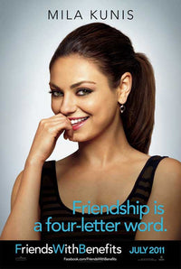 Friends with Benefits Movie Poster Print showcasing vibrant artwork.