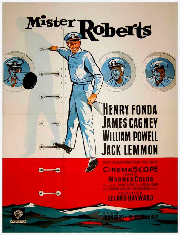 Mister Roberts Movie Poster Print featuring classic film artwork.
