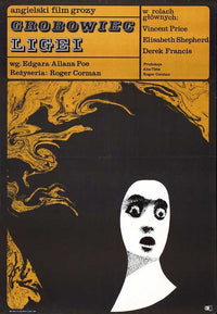 Tomb of Ligeia movie poster print showcasing gothic horror elements.