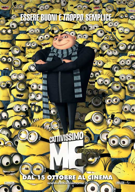 Despicable Me Movie Poster Print featuring Minions in vibrant colors.