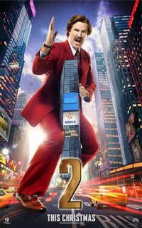 Anchorman 2: The Legend Continues Movie Poster featuring iconic characters.