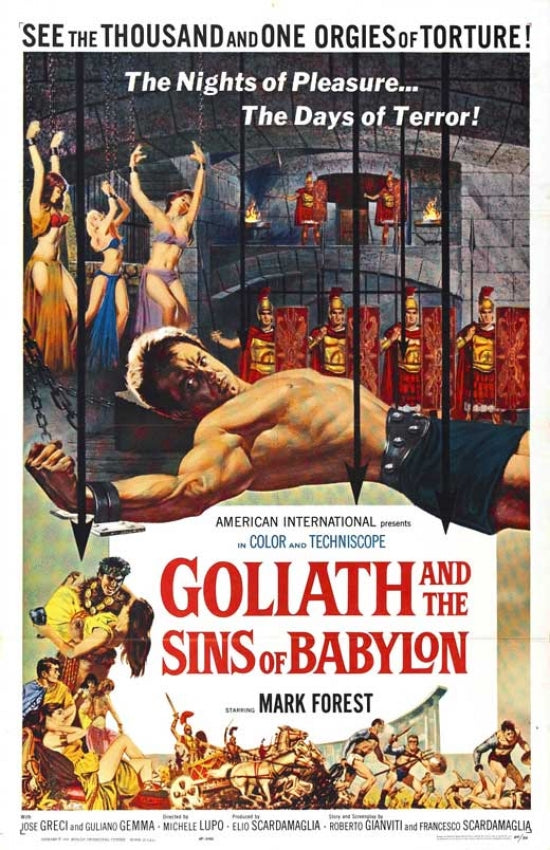 Goliath and the Sins of Babylon Movie Poster Print